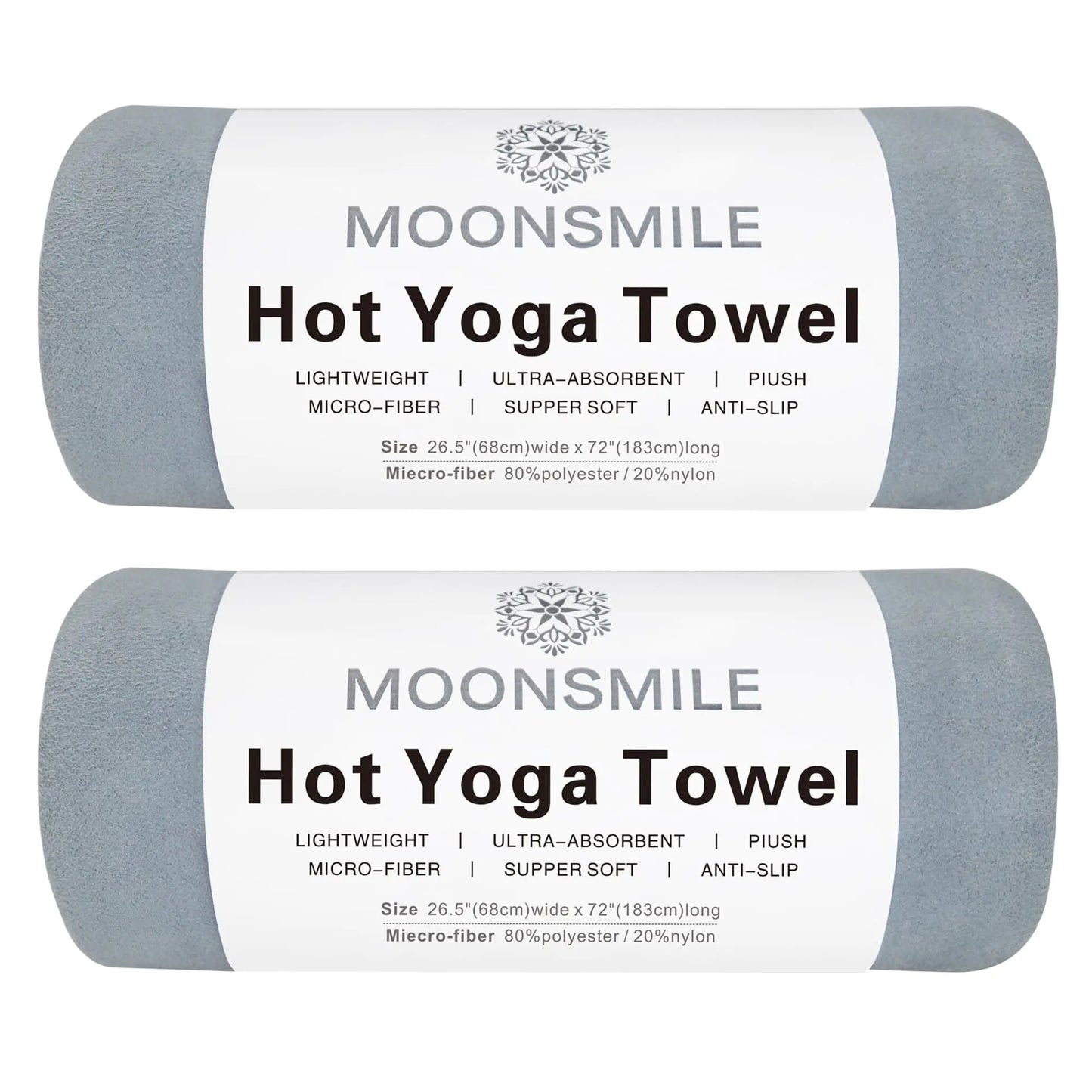 ZenFlow 2 Pack Microfiber Yoga Towels