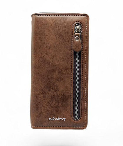 Unisex Leather Long Wallet
