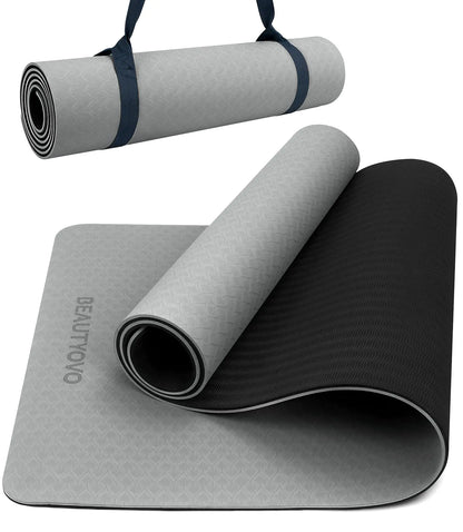 EcoPro Yoga Mat 1/3-Inch Thick with Strap