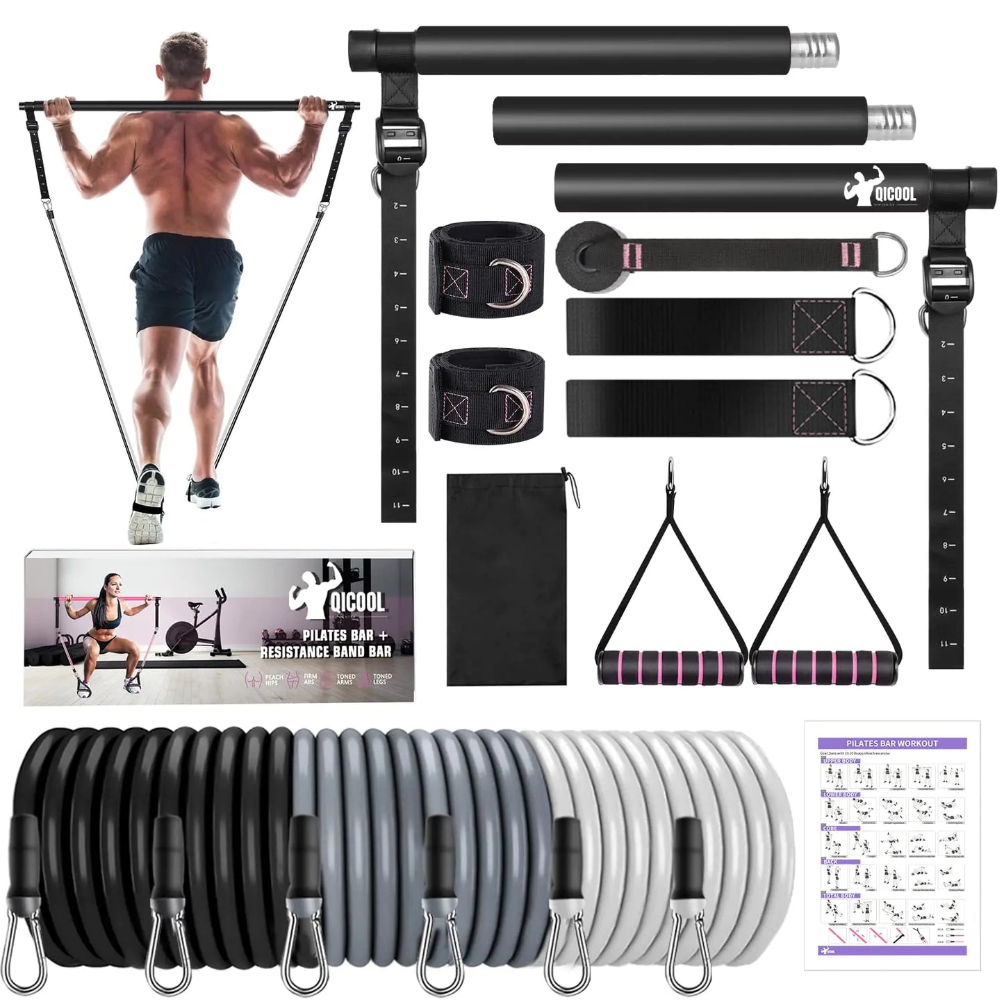 FlexiPilates Resistance Bar Kit
