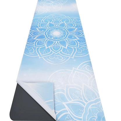 Microfiber Non-Slip Yoga Towel with Pockets