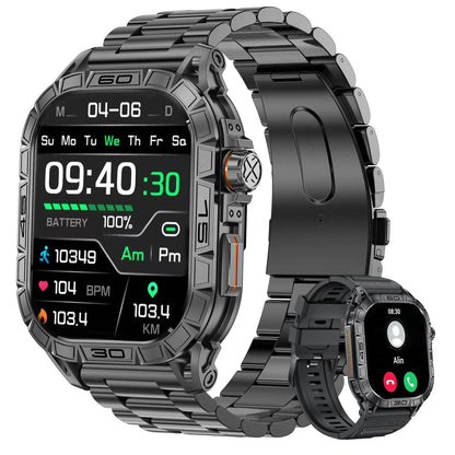TactixPro Rugged Smartwatch with Health & Call Features