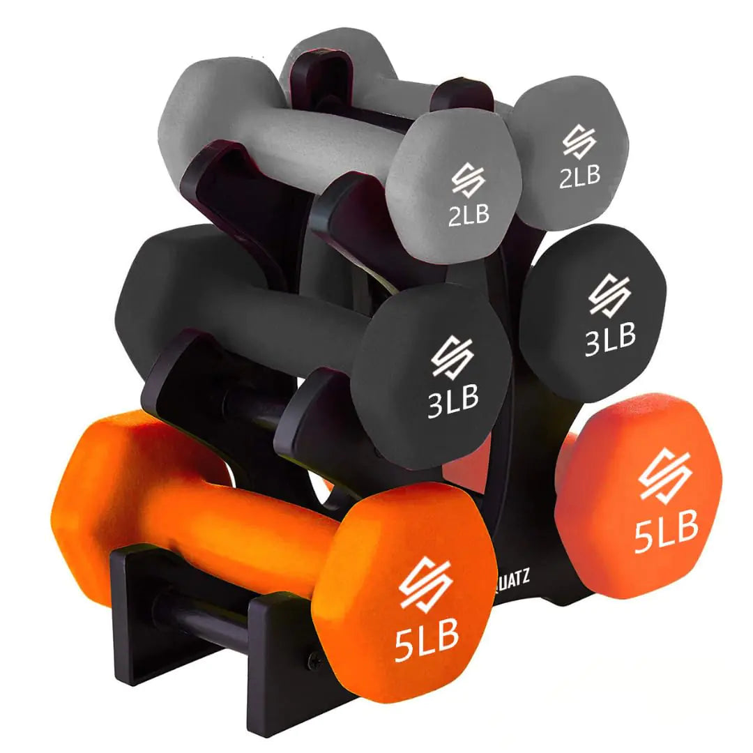 20lb Neoprene Dumbbell Set with Stand